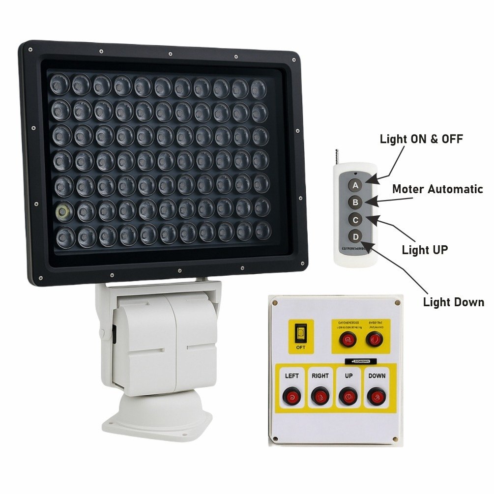 High Power Revolving Flood Light - LensPoint™